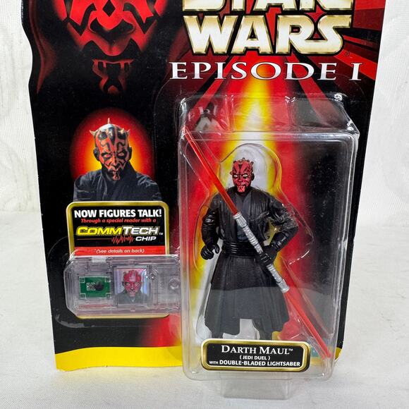 5 for $25| Star Wars Episode I Darth Maul CommTech Chip Hasbro Action Figure - Picture 6 of 6